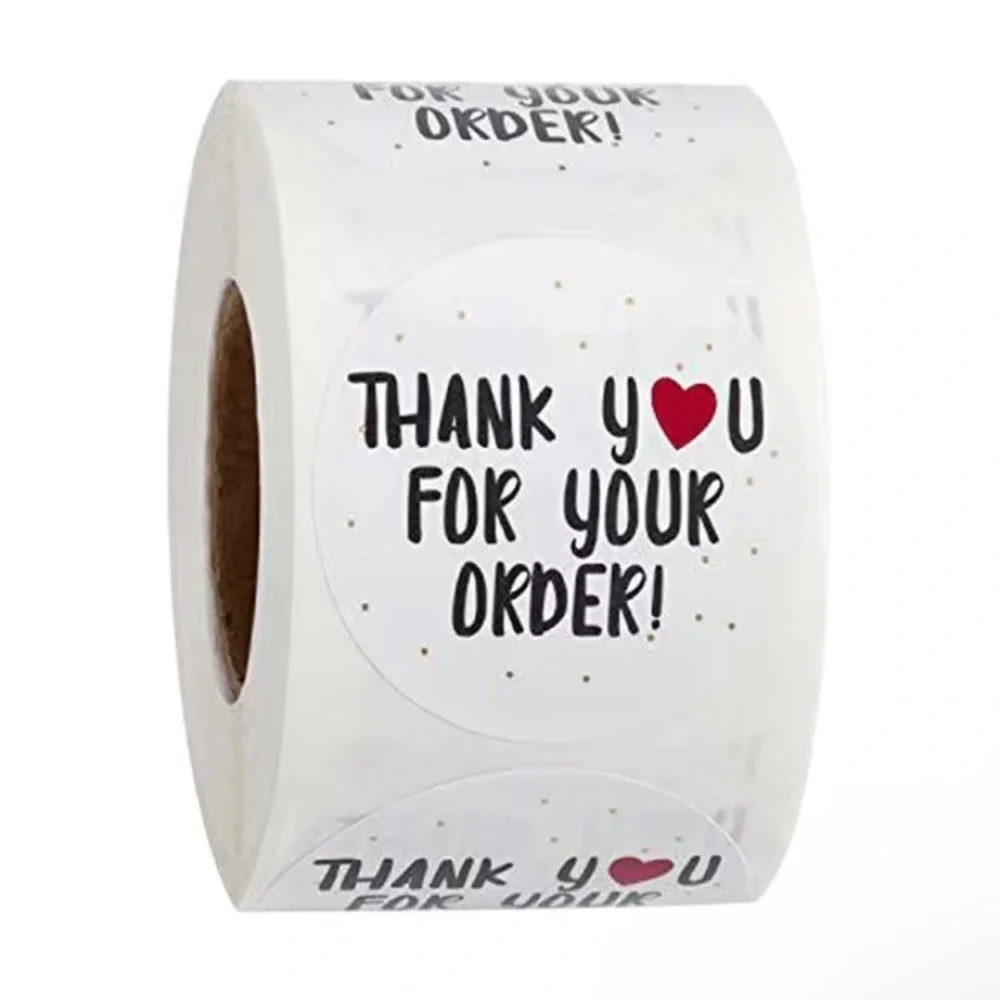 500pc thank you for‎ your order stickers